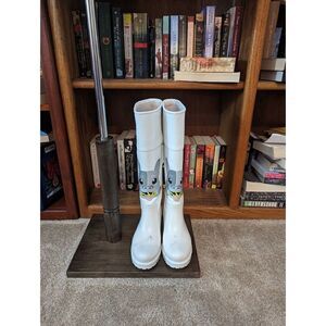 Sam Edelman Anabelle 2 white boots cartoon character sz 7